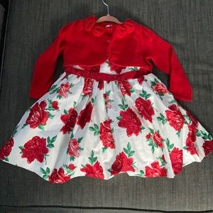 Christmas Rose Sweater and Dress Janie and Jack